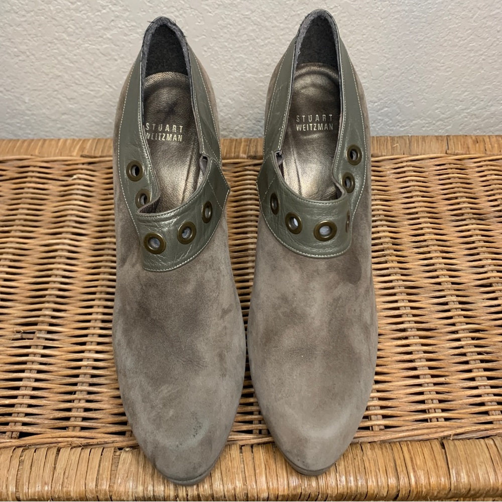 Stuart Weitzman Suede Colorblock Pattern Pumps An… - image 6